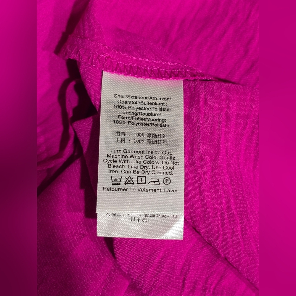 DKNY Pink Faux Wrap Dress - Picture 11 of 15